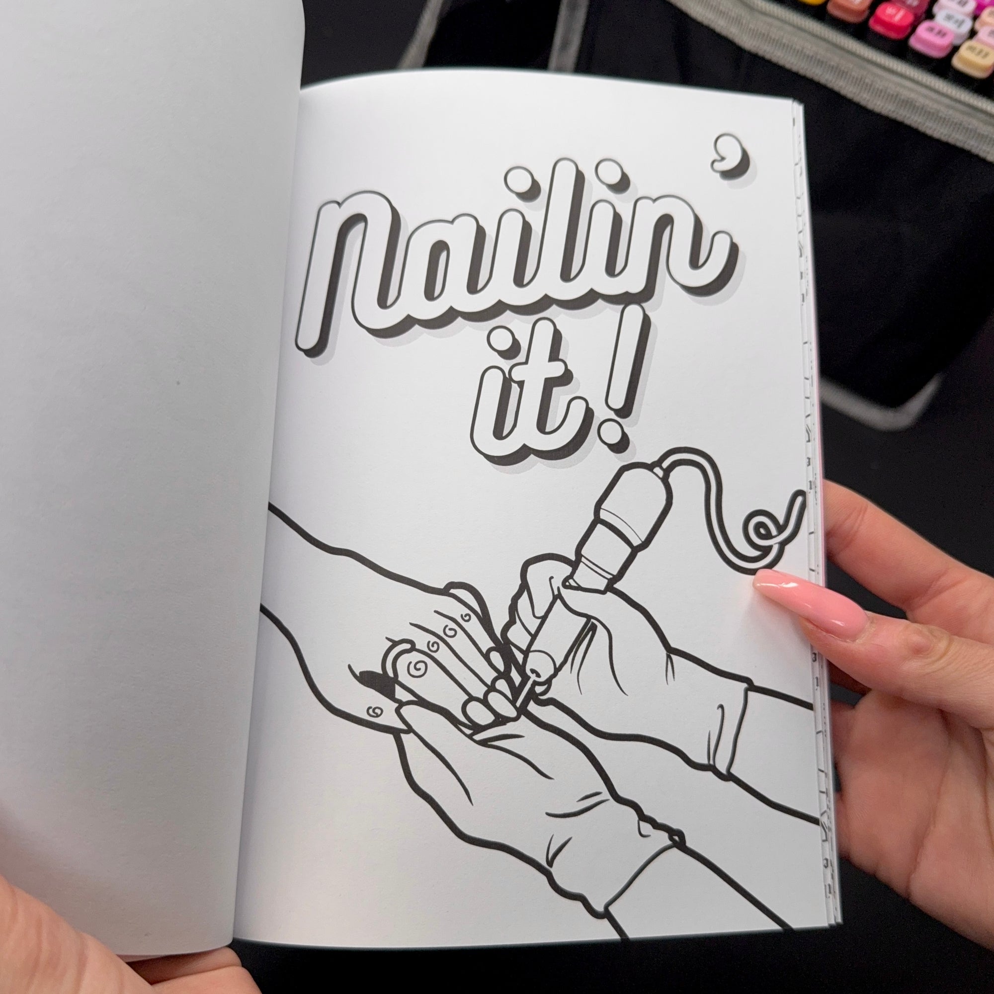 Nail Order Colouring Book