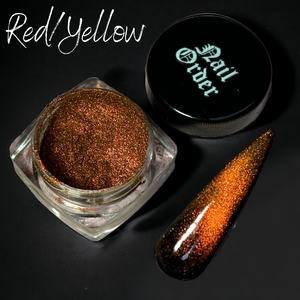Polar Powder (15 colours) - Nail Order Red/Yellow Chameleon