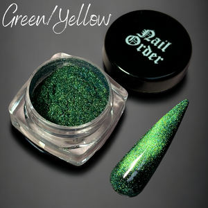 Polar Powder (15 colours) - Nail Order Yellow/Green Chameleon
