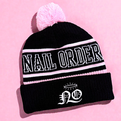 "NO" Bobble Beanie
