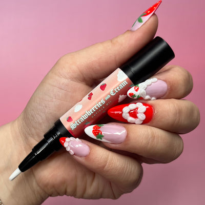 Strawberries and Cream 4ml Cuticle Oil (6 Pack)