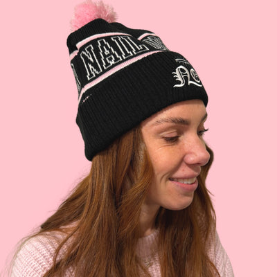 "NO" Bobble Beanie