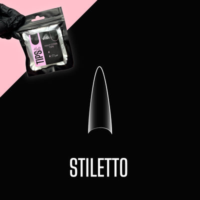 Half Cover Tips - Stiletto - Refill Bag