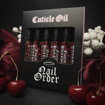Frosted Black Cherry 4ml Cuticle Oil (6 Pack)