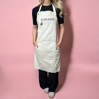 Canvas "Stressed Blessed Nail Obsessed" Apron (2 colours)