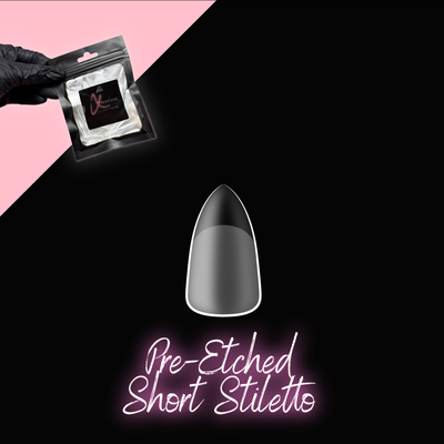 Pre-etched Short Stiletto Refill Bag Of Tips (50)