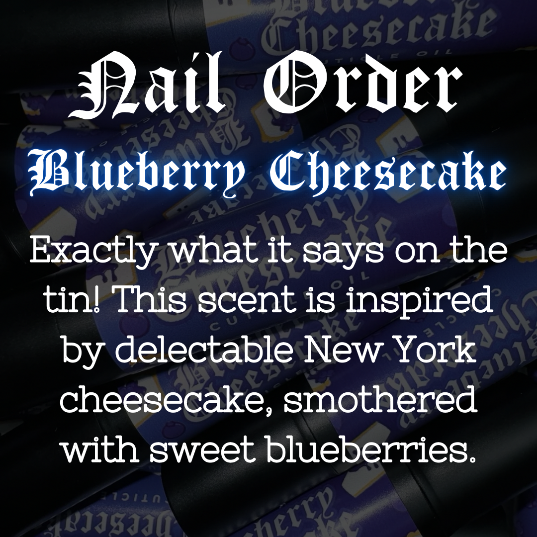 Blueberry Cheesecake 30ml Dropper Bottle - Cuticle Cream & Oil