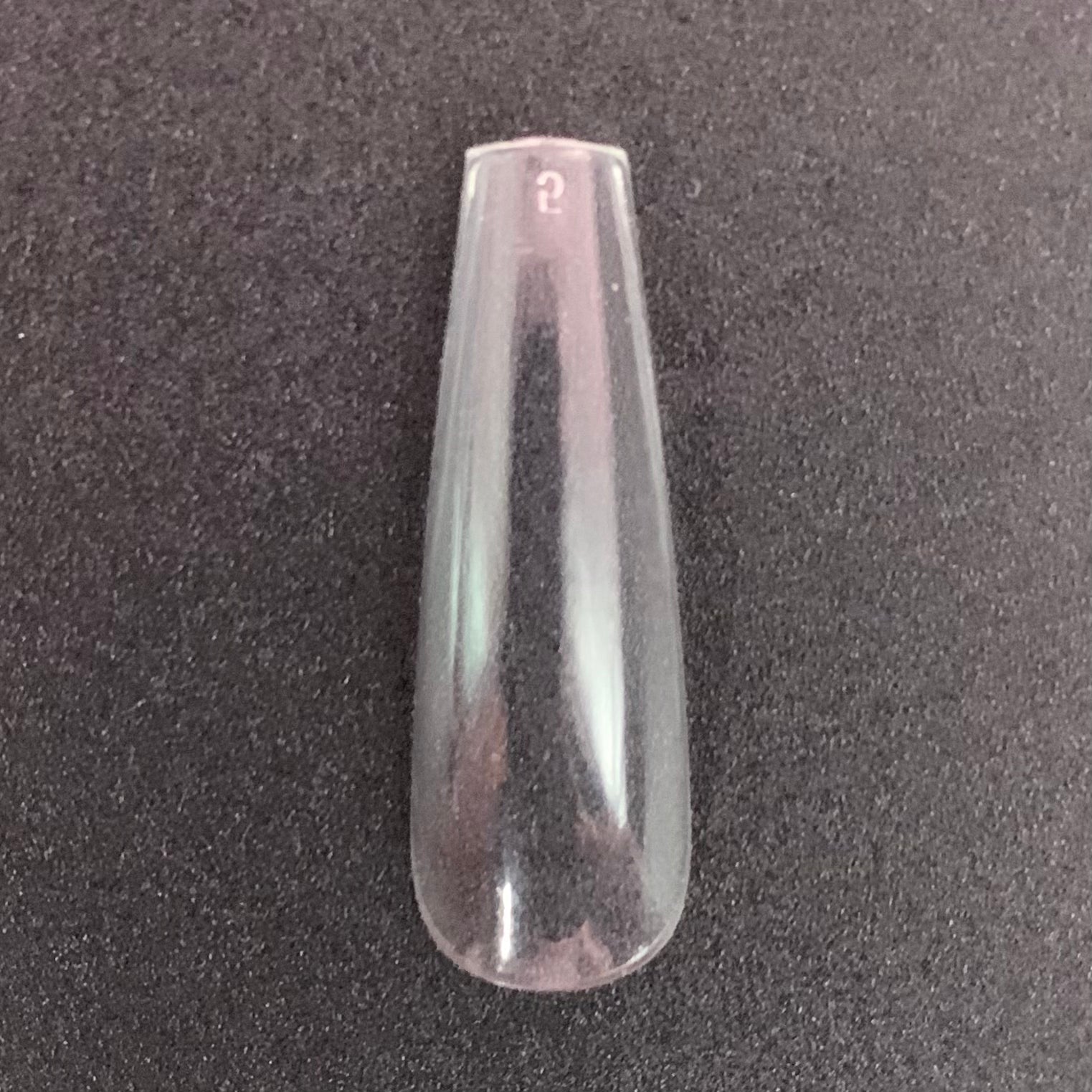 Clear Long Coffin Box Of Full Cover Tips - Nail Order