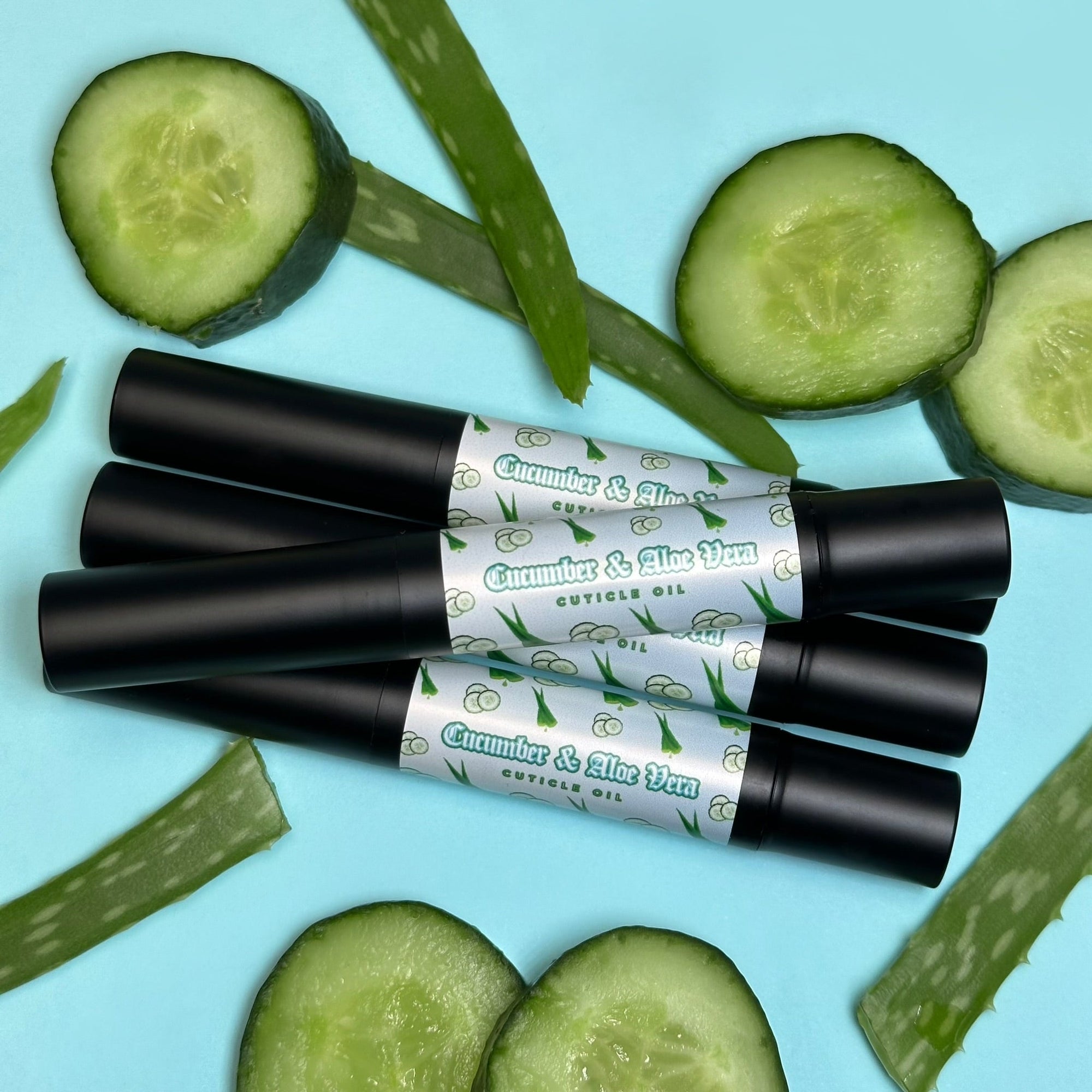 Cucumber & Aloe Vera 4ml Cuticle Oil (6 Pack) - Cuticle Cream & Oil