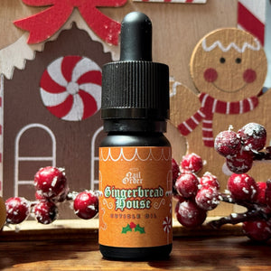 Mini Gingerbread House 10ml Dropper Bottle Pick N Mix - Cuticle Cream & Oil