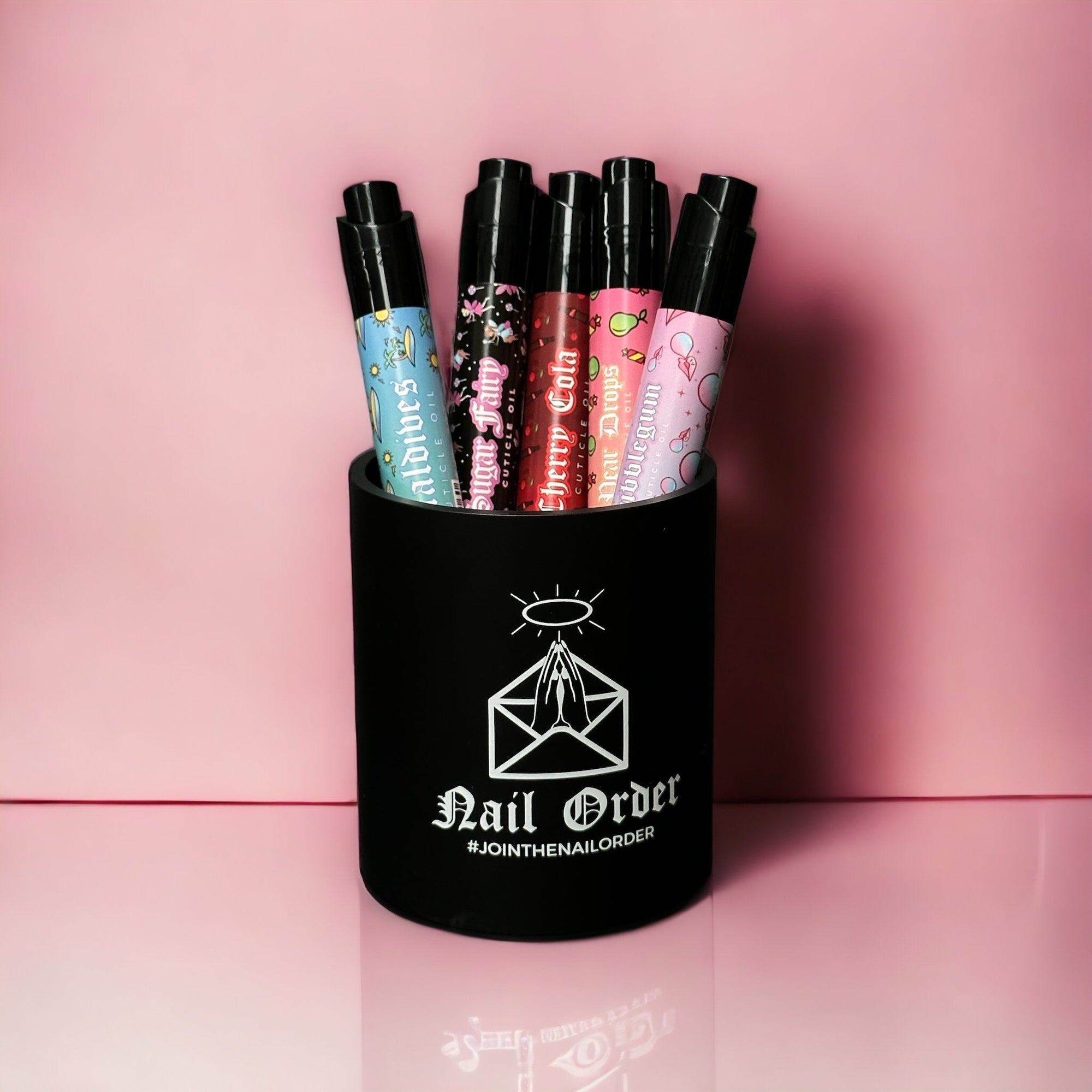 Nail Order Display Pot - Nail Order Black