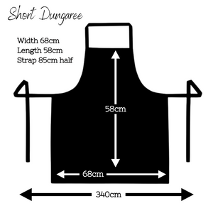 ’Nailin It’ Short Dungaree Style Denim Apron (2 Colours)