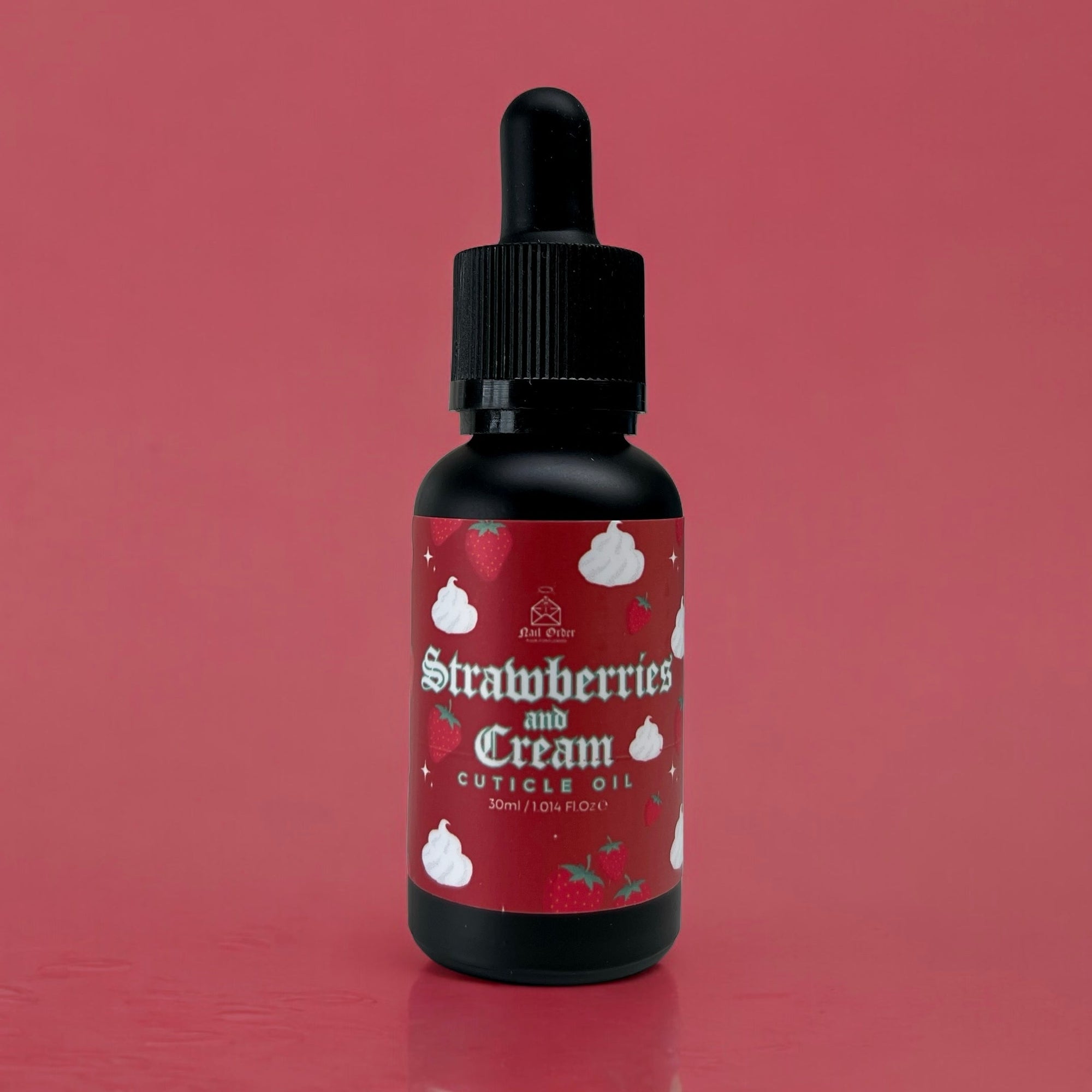 Strawberries and Cream 30ml Dropper Bottle - Cuticle Cream & Oil