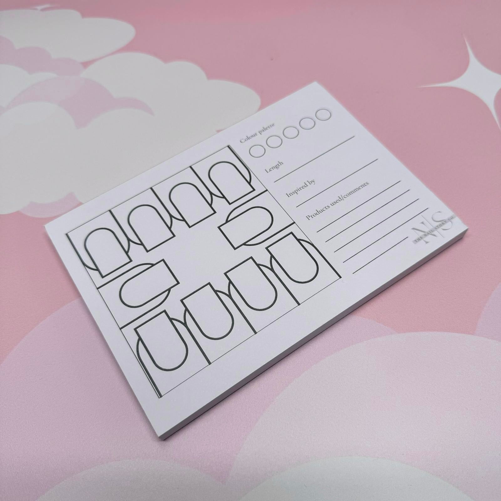 The Nail Story Co Design inspo pads - Square