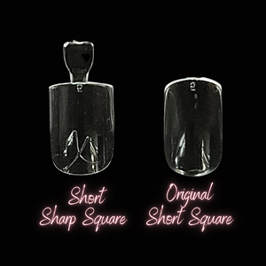 *NEW* Short Sharp Square Full Cover Tips (Now with Tabs!) - Nail Order