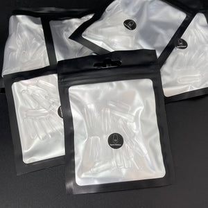 Clear Square Medium Refill Bag of Tips (50) - Nail Order 11